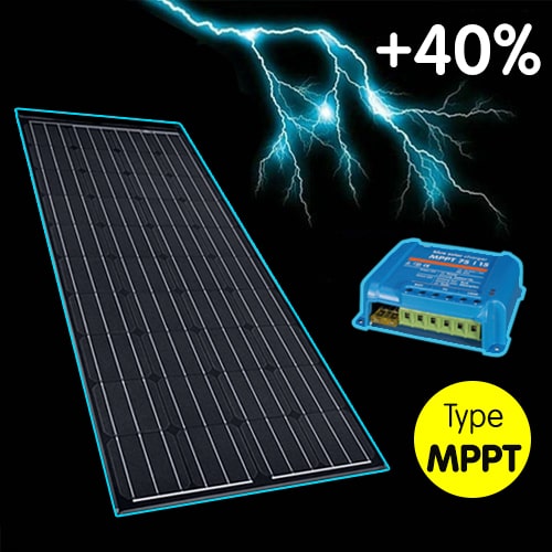 Panneau solaire plat Inovtech 110W avec contrôleur MPPT et presse-étoupe