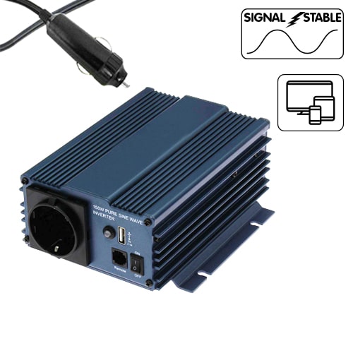 Convertisseur 12V-230V Pur Sinus 150W PowerLib