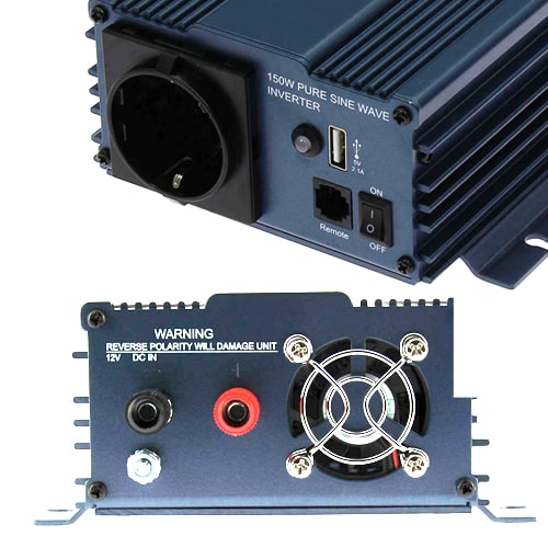 Convertisseur 12V-230V Pur Sinus 150W PowerLib