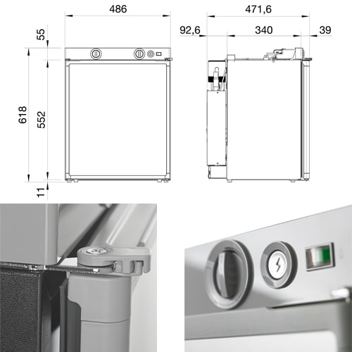 Réfrigérateur / Frigo Trimixte DOMETIC RM 5380 Neuf sur Gens de Confiance