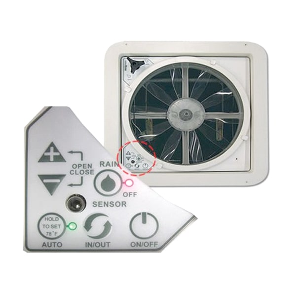 Lanterneau Maxxair Deluxe blanc 40x40