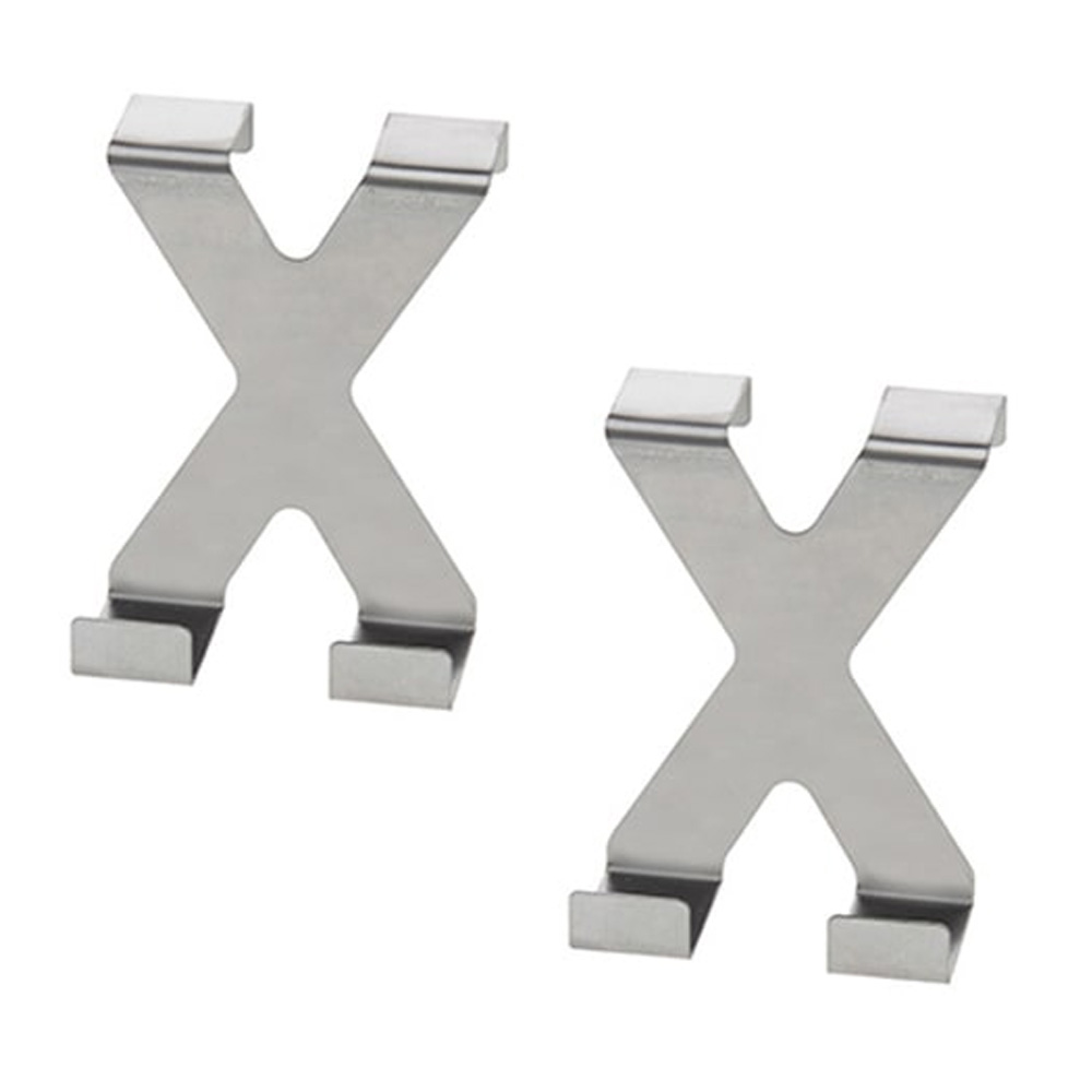 Crochet dessus de porte en X lot de 2