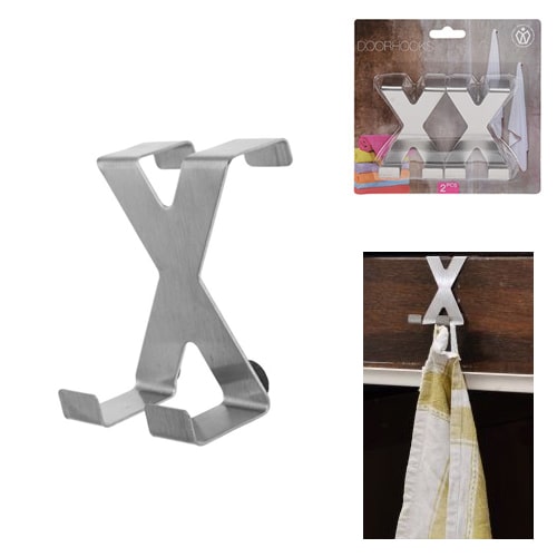 avis sur Crochet dessus de porte en X lot de 2