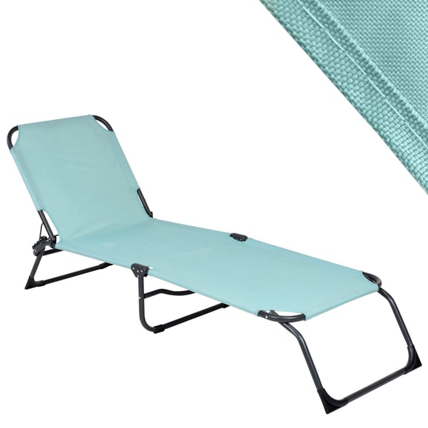 Bain de soleil pliable Bleu 190 x 60 cm