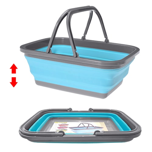 avis sur Panier avec anse pliable en silicone