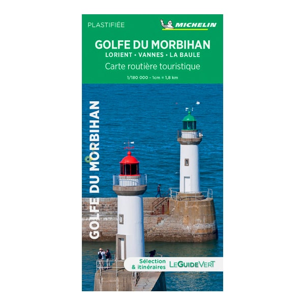 Carte Michelin Guide vert Golfe du Morbihan