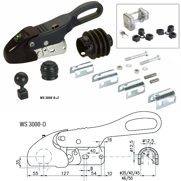 Pack Stabilisateur WINTERHOFF WS 3000 + antivol