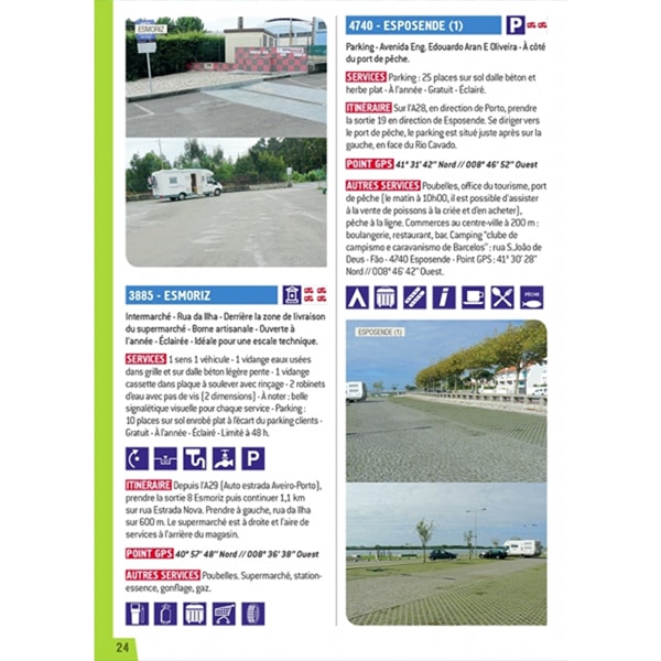 Guide PORTUGAL Aires de CC et parkings gratuits