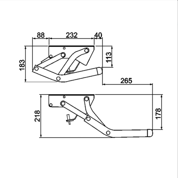 pro-Styling Marchepied simple V10 manuel 550 de Thule - Marchepied