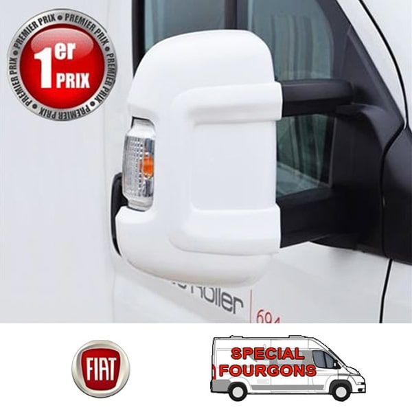 Coques rtros fourgon CARBEST Blanches Ducato aprs 2007 