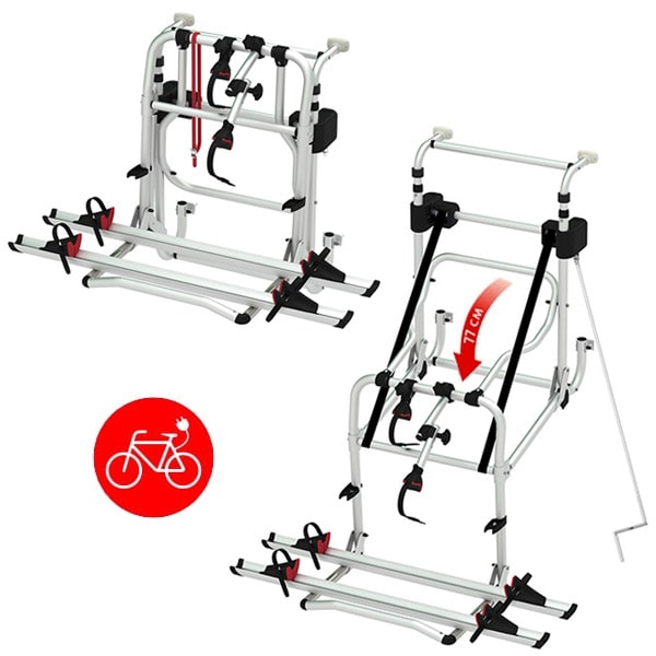 Porte velos telescopique Fiamma Carry Bike LIFT 77 E BIKE