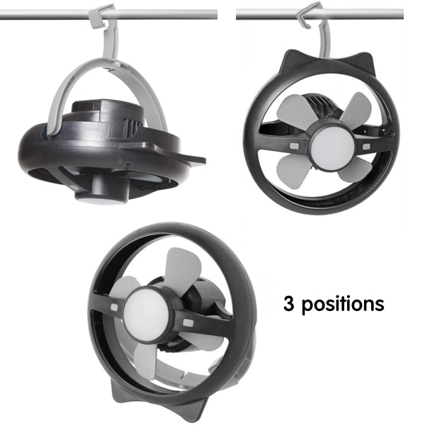Ventilateur Lampe 12V ATMO rechargeable 