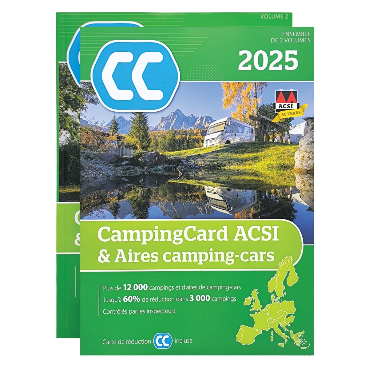 Guide ACSI 2025 Aires de services + Campingcard