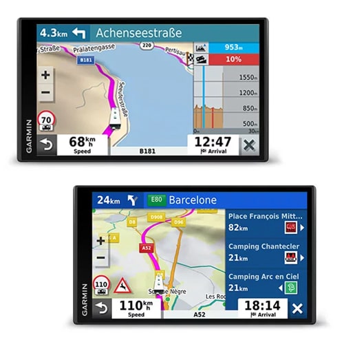 GPS Garmin 780 avec Caméra de recul BC40 sur plaque - Camping-car Plus