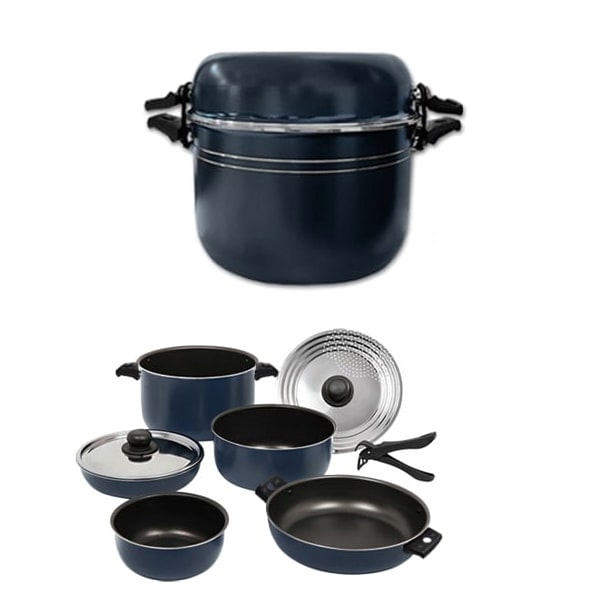 Popote alu XL NAVY 22 cm 8+1 pices