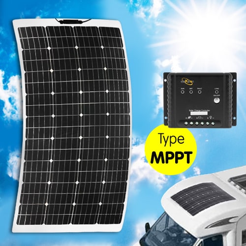 Panneau solaire Semi-Flex INOVTECH 100W + MPPT