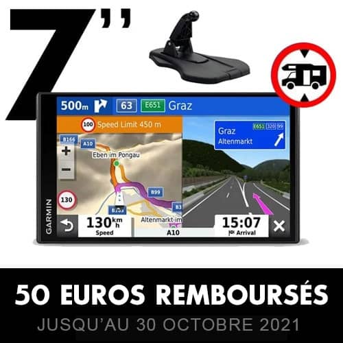 GPS Garmin Camper 780 + SUPPORT GEL OFFERT