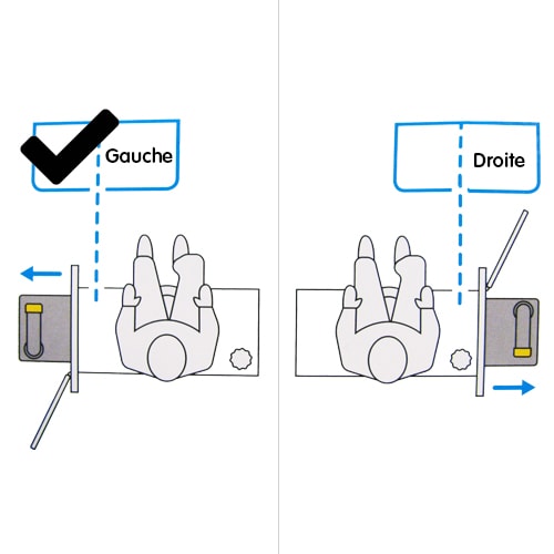 Mcanisme d'ouverture pour Cassette C400/C500 Gauche