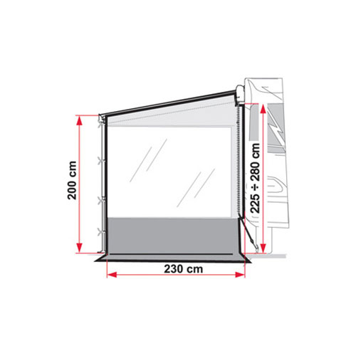 Paroi lat�rale Fiamma SIDE W PRO