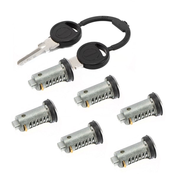 Lot de 6 Barillets ZADI srie 9000 + 2 clefs