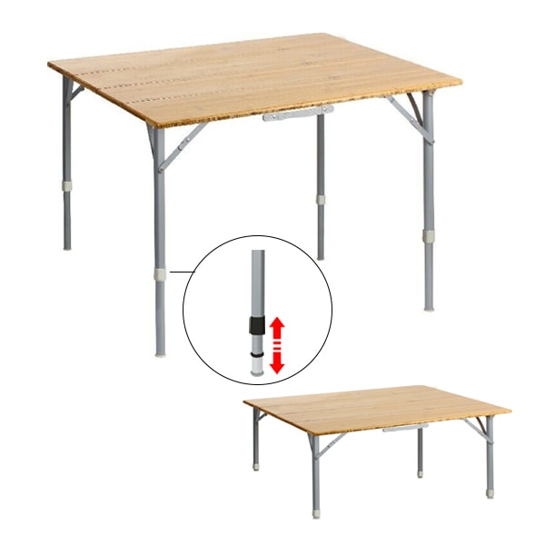 Elù Duplit Brunner table pliante pour le camping 110x75 jardin extérieur