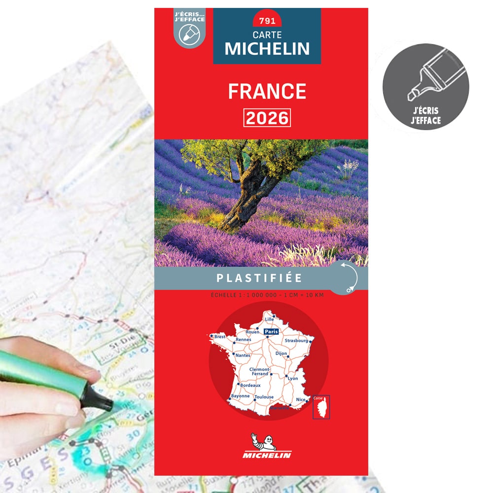 avis sur Carte de France plastifie Michelin 2026