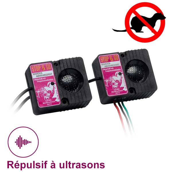 Système répulsif anti-rongeurs à ultrasons STOP and GO Camping-car