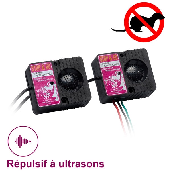 Ultrason Électronique Anti martre Souris Répulsif Rat Voiture Auto Rongeur  Set