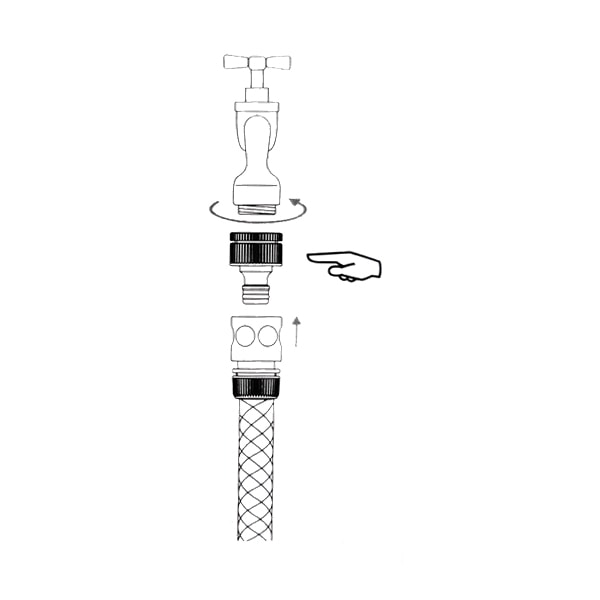 Adaptateur universel de robinet avec raccord rapide