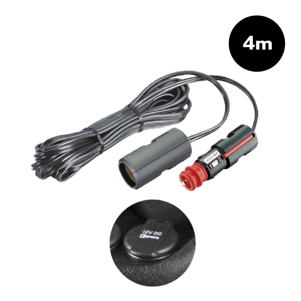 Adaptateur rallonge fiche 12V mâle prise allume cigare femelle