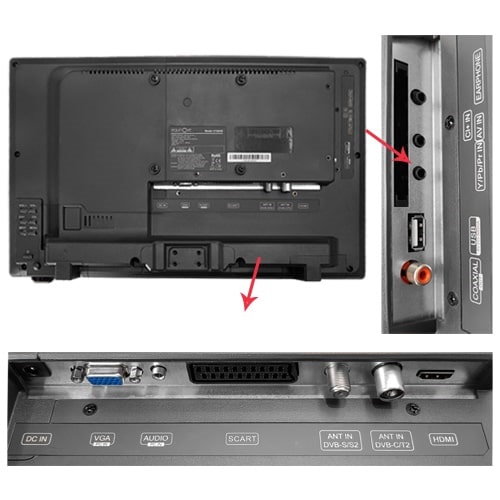 TV HD LED DVD T2 47cm INOVTECH