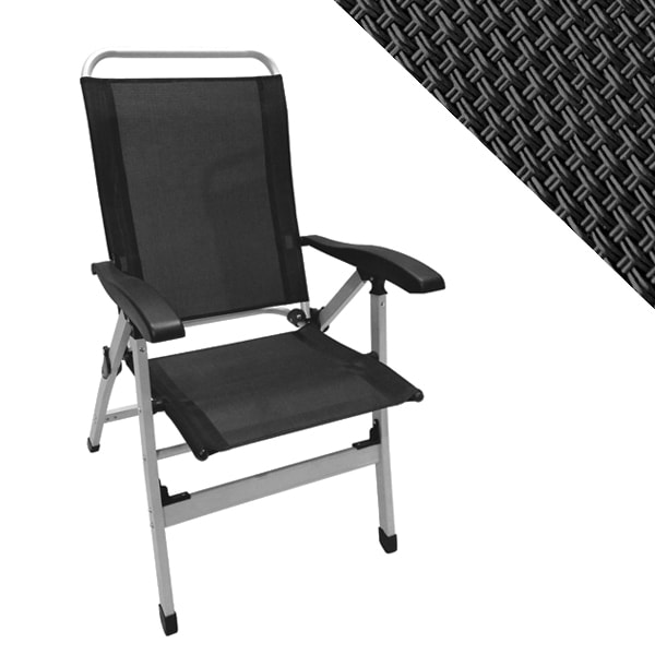 Fauteuil alu Confort Noir Bayasun