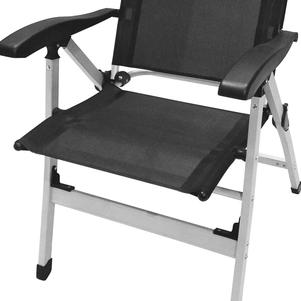 Fauteuil alu Confort Noir Bayasun