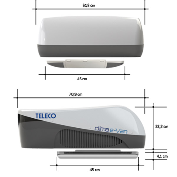 Climatiseur Telair Silent 5400H avec pompe à chaleur: Accessoires  camping-car/caravane - Camperbros srl