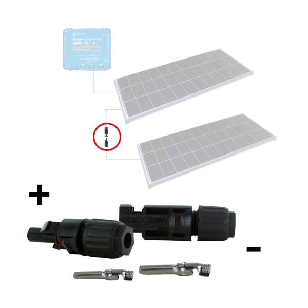 Paire de connecteurs solaire MC4 pour panneau solaire photovoltaique..  connecteur mc4 simple ou triple