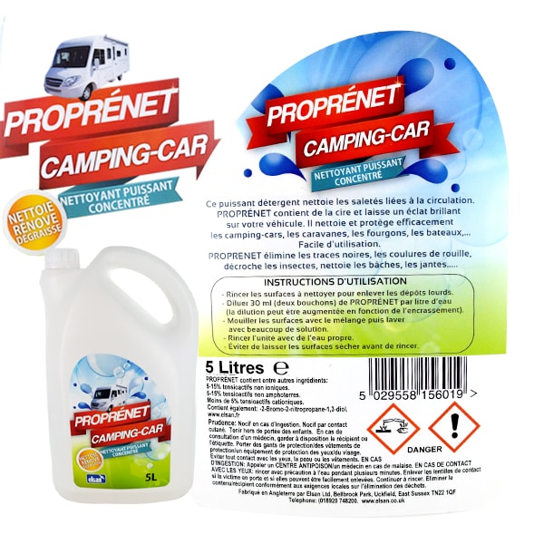 Shampoing Cire pour Carrosserie ELSAN PROPRENET 5L 