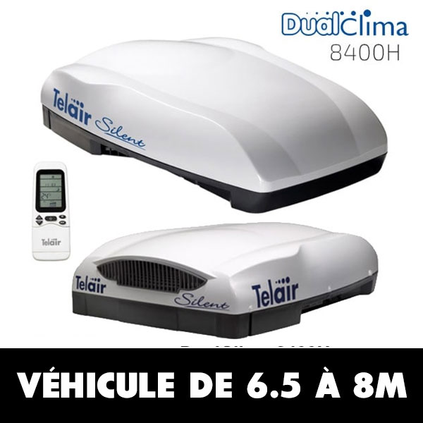 Telair Silent Plus 5900H Climatiseur de toit: Puissant & silencieux pour  camping-car et caravane