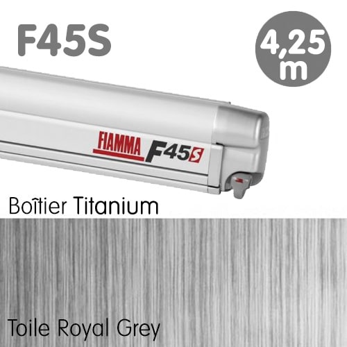 Store Fiamma F45S Titanium 4m25 Royal Grey Campingcars Fourgons
