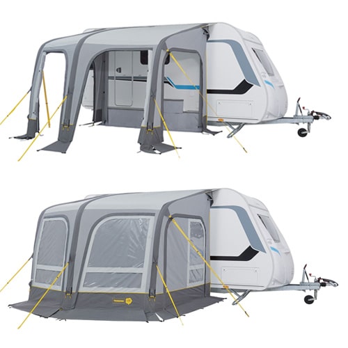 Awnlux Compact RV Caravane Camping-Car Auvent Cassette Complète Auvent Électriqu