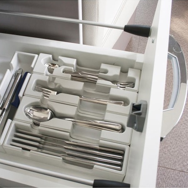 Systme de rangement empilable PurVario pour couverts 