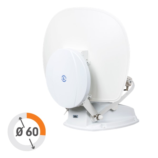 Antenne satellite Automatique et terrestre Antarion DUO G6 Connect Compact 60cm