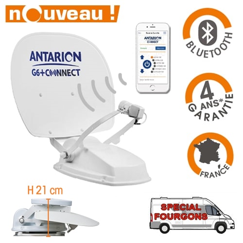 Antenne satellite Automatique et terrestre Antarion DUO G6 Connect Compact 60cm