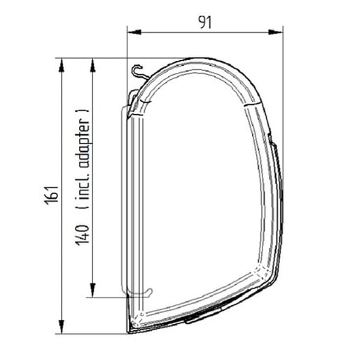 Store Thule Omnistor 5200 Blanc 2m60 Gris Mystic