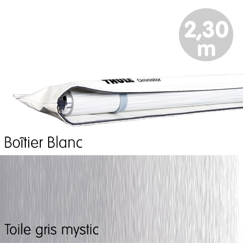 Store Thule 1200 Blanc 2m30 Gris Mystic 