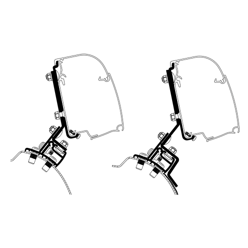Pack Store Thule Omnistor 4900 Noir 2m60 Gris Mystic + adaptateur PSA mini van