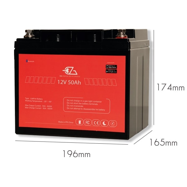 Batterie Lithium EZA Max-E 50AH