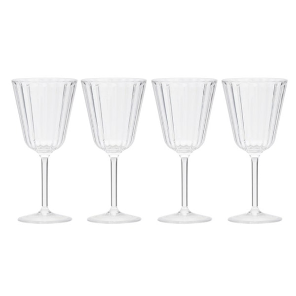 Lot de 4 verres  vin acryliques
