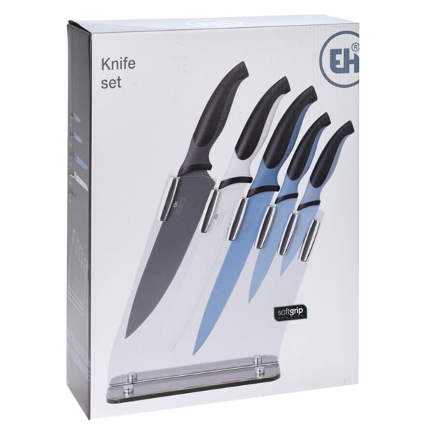 Set de 5 couteaux avec support Invisible - 6 pices