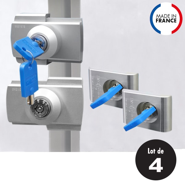 Lot de 2 verrous IMC porte cellule+ 1coffre