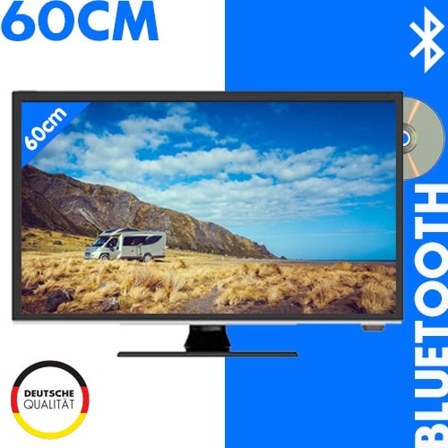 TV 12V Silverline HD DVD Bluetooth 60cm Mobile TV 